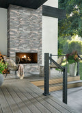 Sierra Blue 6x18 Splitface Quartzite Corner Ledger Stone