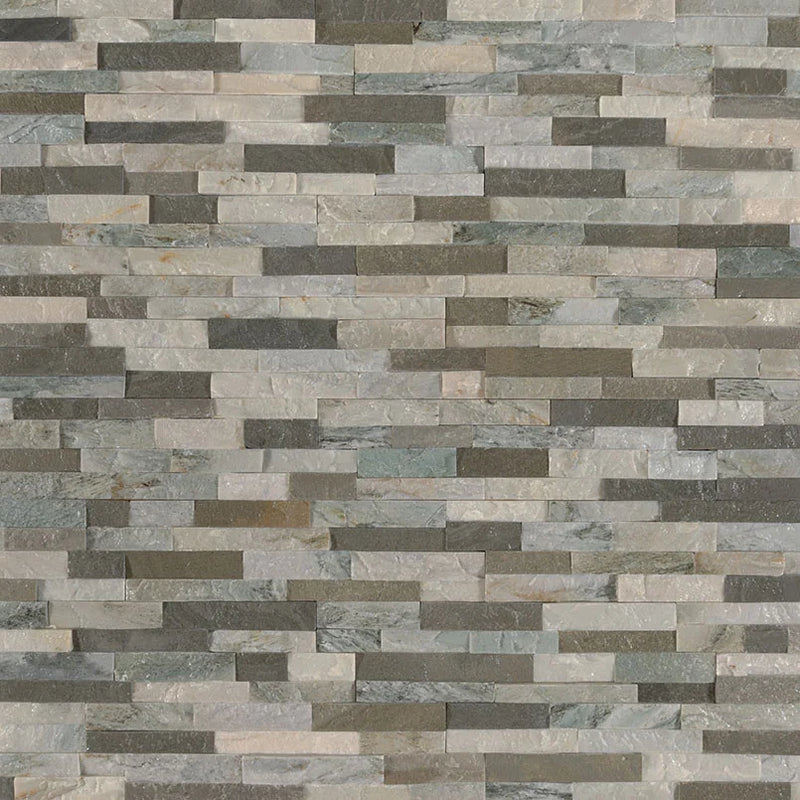 Sierra Blue Mini Panel 4.5x16 Splitface Quartzite Ledger Stone