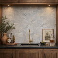 Silver 03x06 Tumbled Travertine Tile 3x6 — Wet Bar backsplash