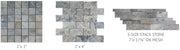 Silver 07x19.75 Split-Face Travertine Ledger Stone