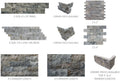 Silver 07x19.75 Split-Face Travertine Ledger Stone