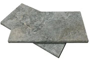 Silver 07x19.75 Split-Face Travertine Ledger Stone