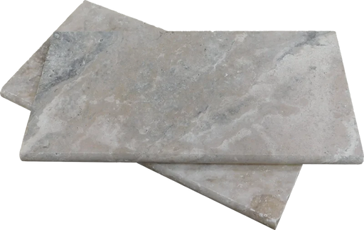 Arctic Silver 12x24 Tumbled Travertine Paver