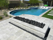 Arctic Silver 16x24 Tumbled Travertine Tile