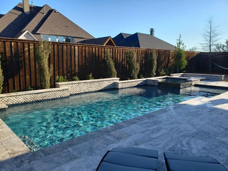 Arctic Silver 12x24x2 Tumbled Travertine Paver