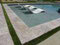 Arctic Silver 16x16 Tumbled Travertine Paver