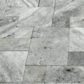 Arctic Silver 16x16 Tumbled Travertine Paver