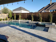 Arctic Silver 16x16 Tumbled Travertine Paver