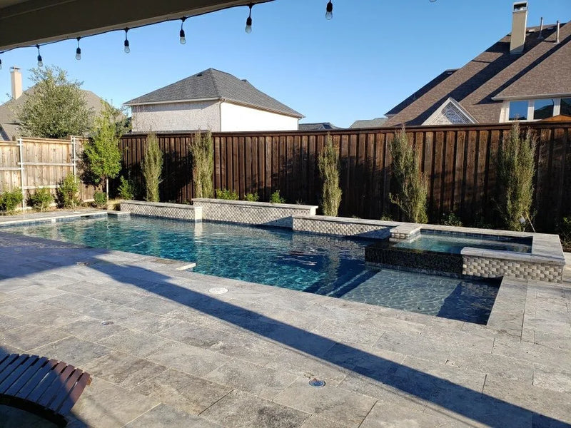 Arctic Silver 12x24x2 Tumbled Travertine Paver