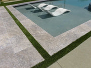 Arctic Silver 12x24x2 Tumbled Travertine Paver