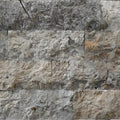 Silver 2x4 Brick Joint Split-Face Travertine Mosaic Tile