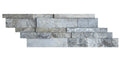 Silver 1x2 Brick Joint Tumbled Eased Travertine Mosaic Tile