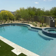 Arctic Silver 6x6 Tumbled Travertine Paver