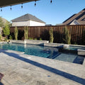 Arctic Silver 6x12 Tumbled Travertine Paver