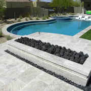 Arctic Silver 6x12 Tumbled Travertine Paver