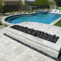 Arctic Silver 6x6 Tumbled Travertine Paver