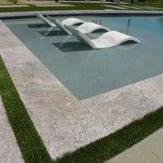 Arctic Silver 16x24 Tumbled Travertine Paver