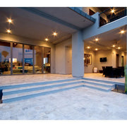 Arctic Silver 12x12 Tumbled Travertine Paver