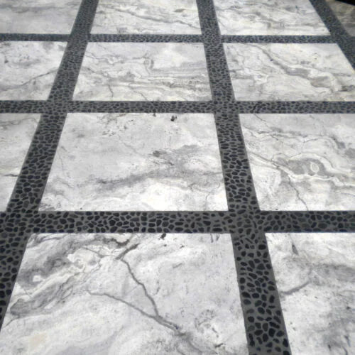 Arctic Silver 6x6 Tumbled Travertine Paver
