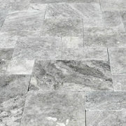 Arctic Silver 16x24 Tumbled Travertine Paver