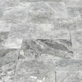 Arctic Silver 6x6 Tumbled Travertine Paver