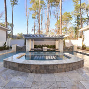 Arctic Silver 6x12 Tumbled Travertine Paver