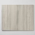 Silver Beige 16x24x3/8 Natural Stone Honed Vein Cut Travertine Tile close-up
