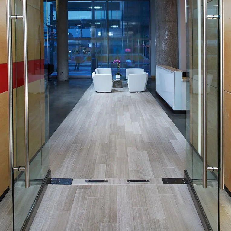 Silver Beige 16x24x3/8 Natural Stone Honed Vein Cut Travertine Tile