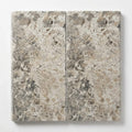 Silver Cream 12x24 Bullnosed Edge 5cm Tumbled Travertine Pool Coping close-up