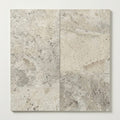 Silver Cream 12x24 Filled & Honed Limestone Tile close-up