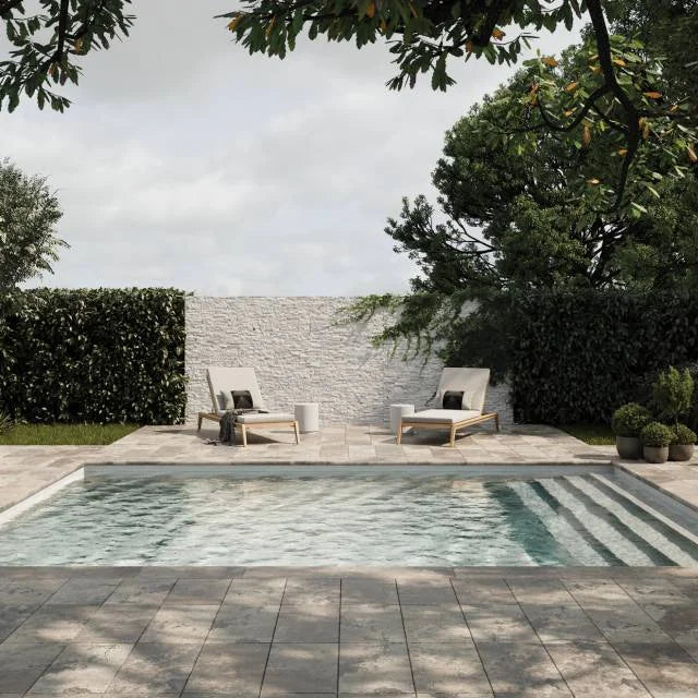 Silver Cream 12x24 Filled & Honed Limestone Tile