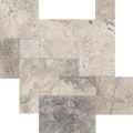 Silver Cream 3cm Set Tumbled Travertine Paver