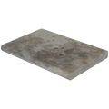 Silver Cream 16x24 Pool Coping Bullnosed Edge 5cm Tumbled Travertine Paver