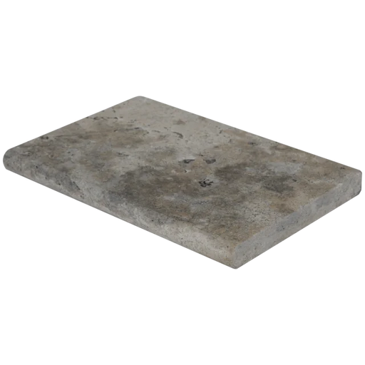 Silver Cream 16x24 Pool Coping Bullnosed Edge 5cm Tumbled Travertine Paver