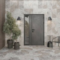 Silver Cream 24x6 Split Face Marble Ledger Corner