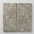 Silver (Pewter Blend) Travertine 12x24 Tumbled Travertine close-up