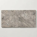 Silver (Pewter Blend) Travertine 24x24 Tumbled Travertine Tile close-up