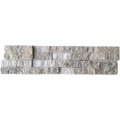 Silver/Secil 5-7/8x24 Mesh Split 3D Stack Quartzite Ledger Stone