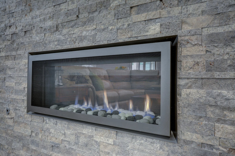 Silver/Secil 5-7/8x24 Mesh Split 3D Stack Quartzite Ledger Stone