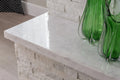 Secil White 5-7/8x24 Mesh Split 3D Stack Quartzite Ledger Stone