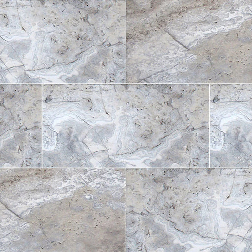 Silver Travertine 12x24 Tumbled 3CM Paver