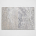 Silver Travertine 16x24 Tumbled 3CM Paver close-up