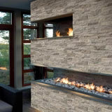 French Vanilla Stone Split Face 6 x 18 x 6 (2 Pc) Dog Ear Corner Stone Veneer