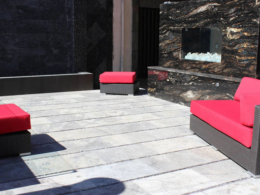 Silver Travertine 16x24 Tumbled 3CM Paver