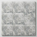 Silver Travertine Coping 12x12 Unfilled Honed Bullnose 1.25 inch close-up