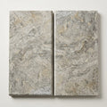 Silver Travertine Coping 12x24 Bullnose 3 cm close-up