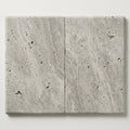 Silver Travertine Coping 16x24 Bullnose 3 cm close-up