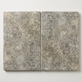 Silver Travertine Coping 16x24 Eased 5 cm close-up
