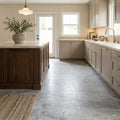 Silver Travertine Filled, Honed & Straight Edge 18 x 18 x 1/2 Cross Cut Tile 18x18 — Kitchen floor