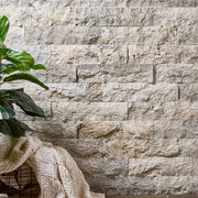 Silver Travertine Split 4x16 Ledger Tile